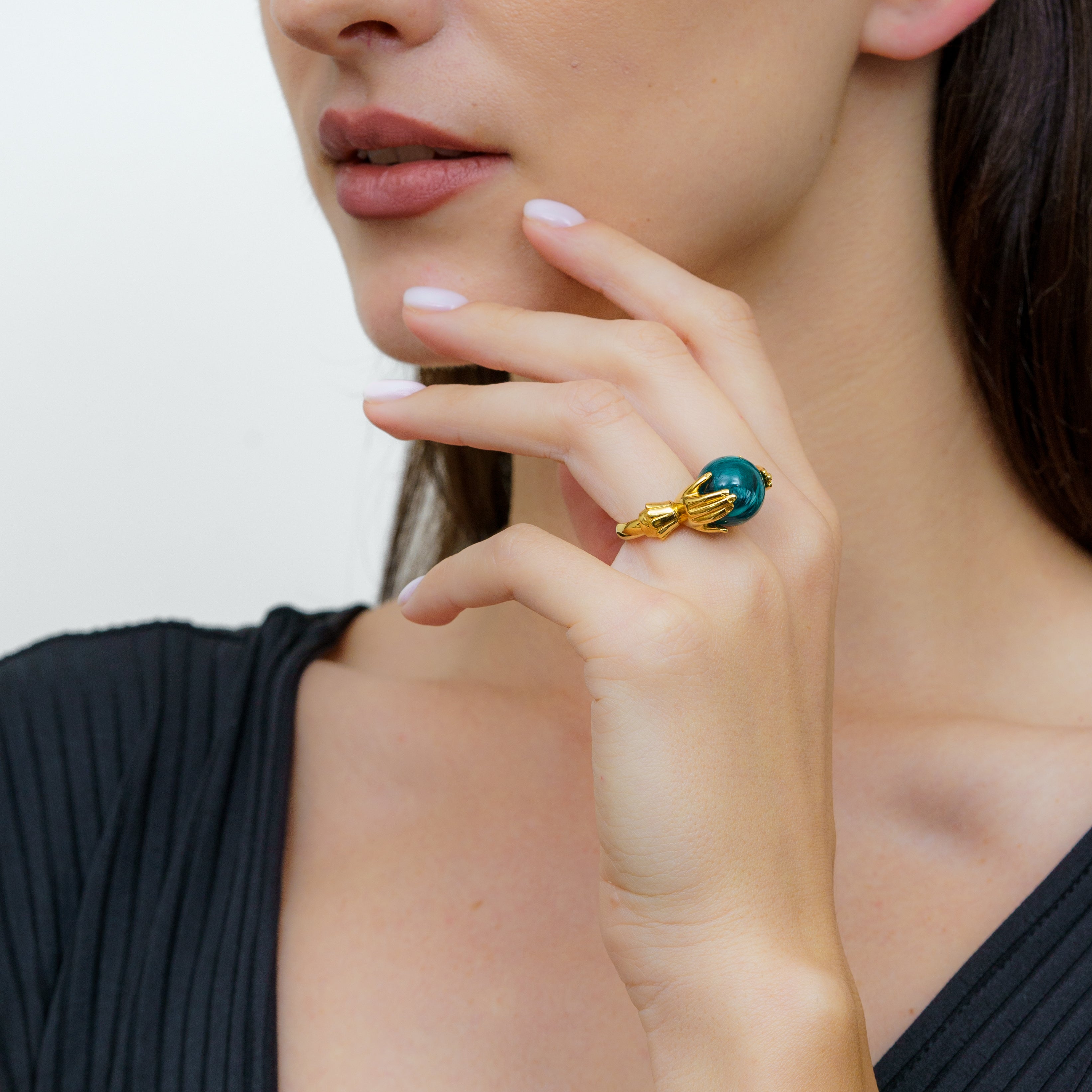 Vintage Trifari Interchangeable Stone Ring