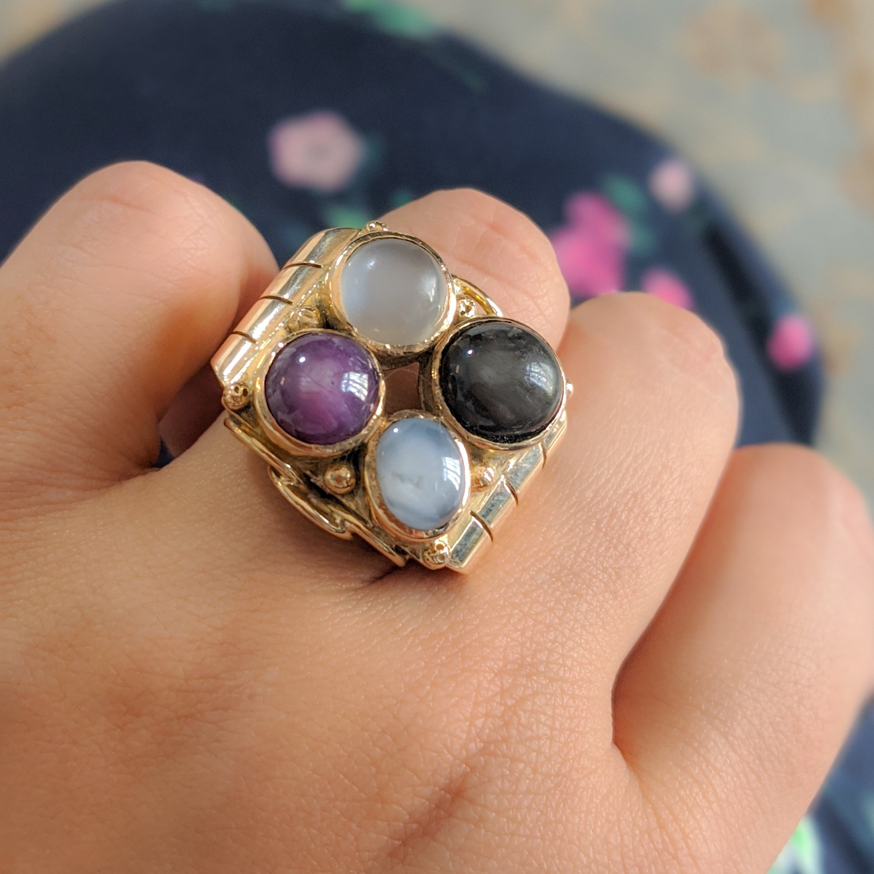 Multi-Phenomenal Gemstone Ring