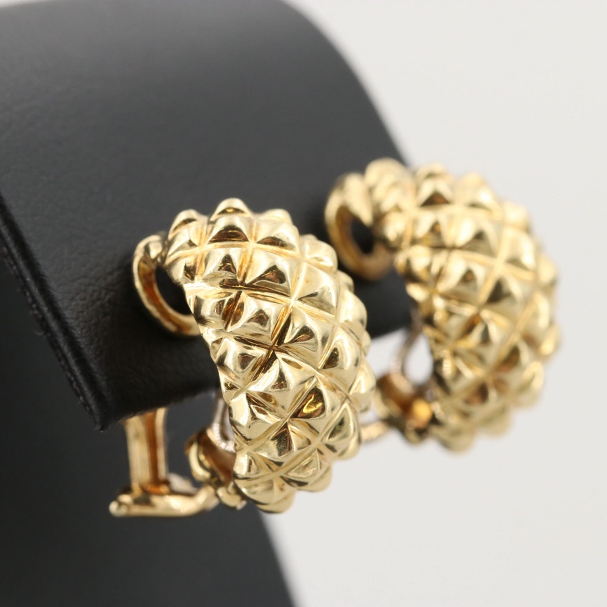 Spiky Huggie-Style Earrings