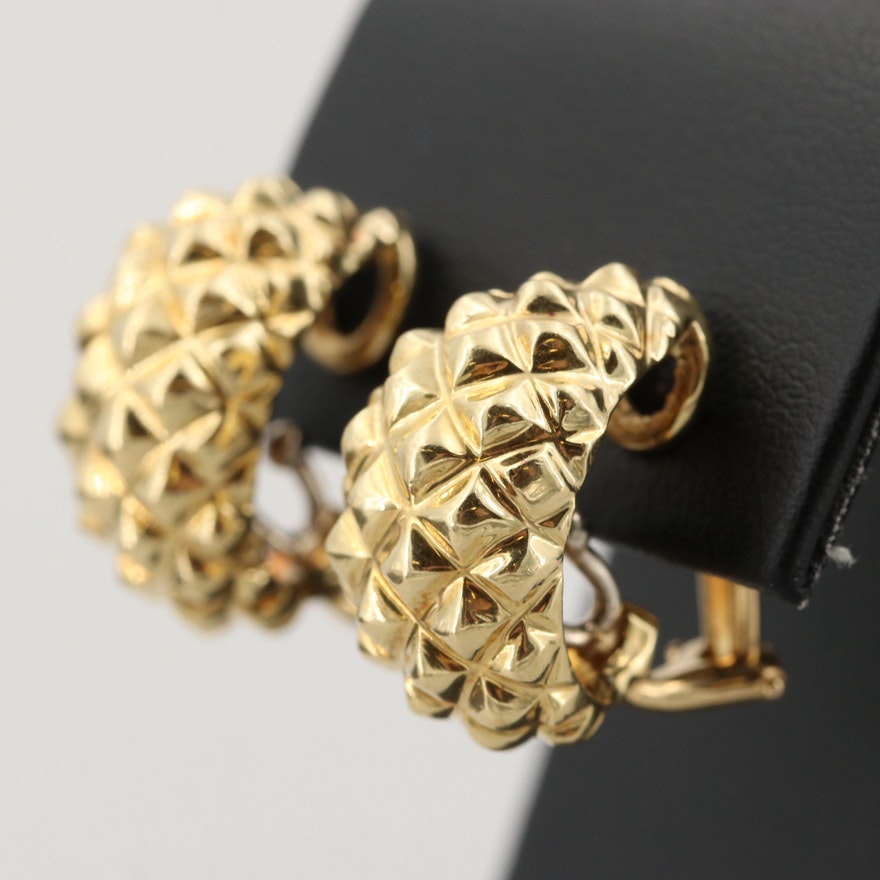 Spiky Huggie-Style Earrings