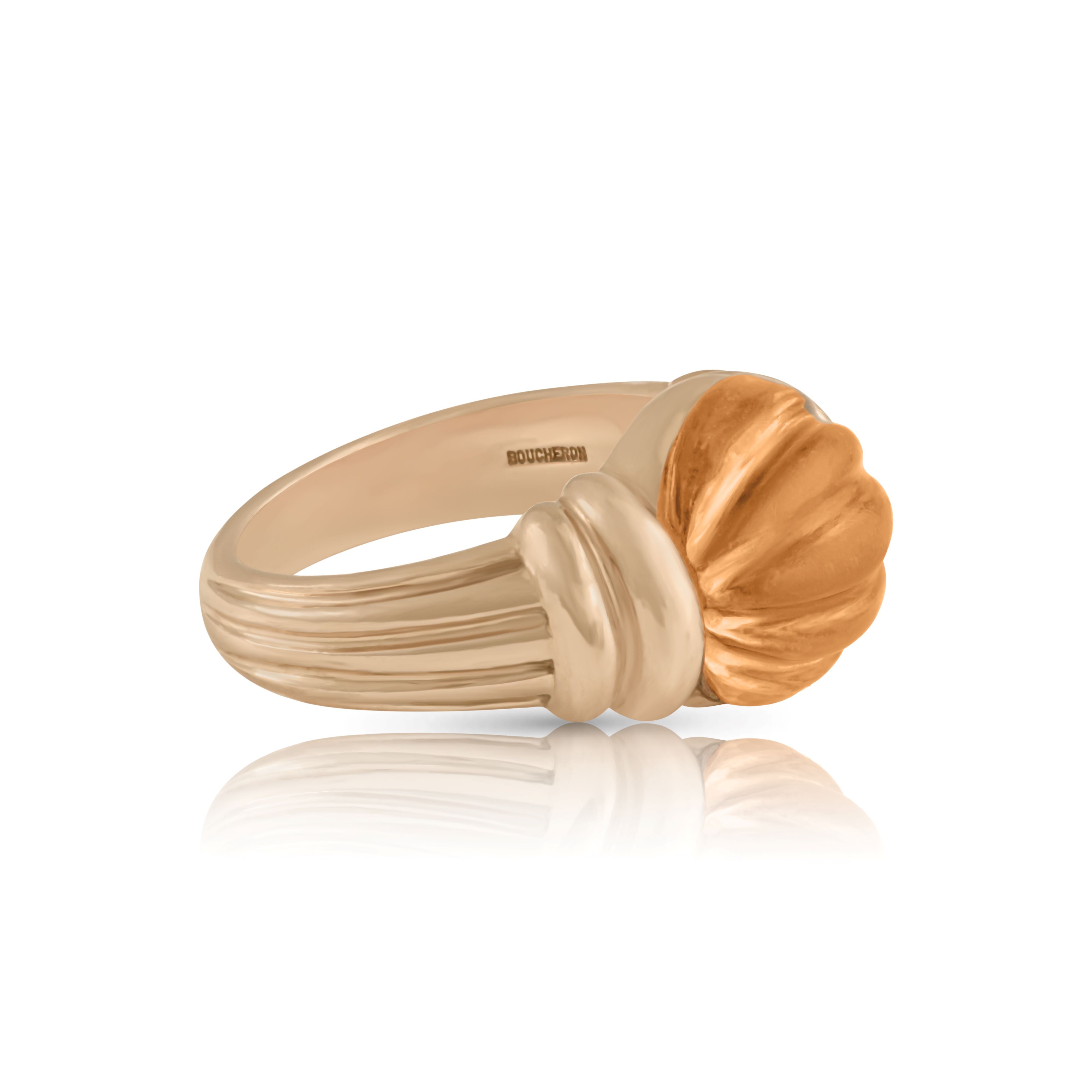 Boucheron Contemporary Carved Cirtine ring