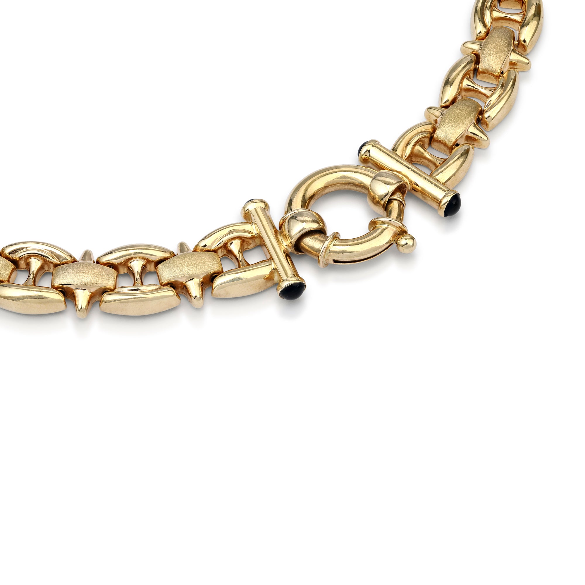 Contemporary Italian 14ct Gold Collar Necklace