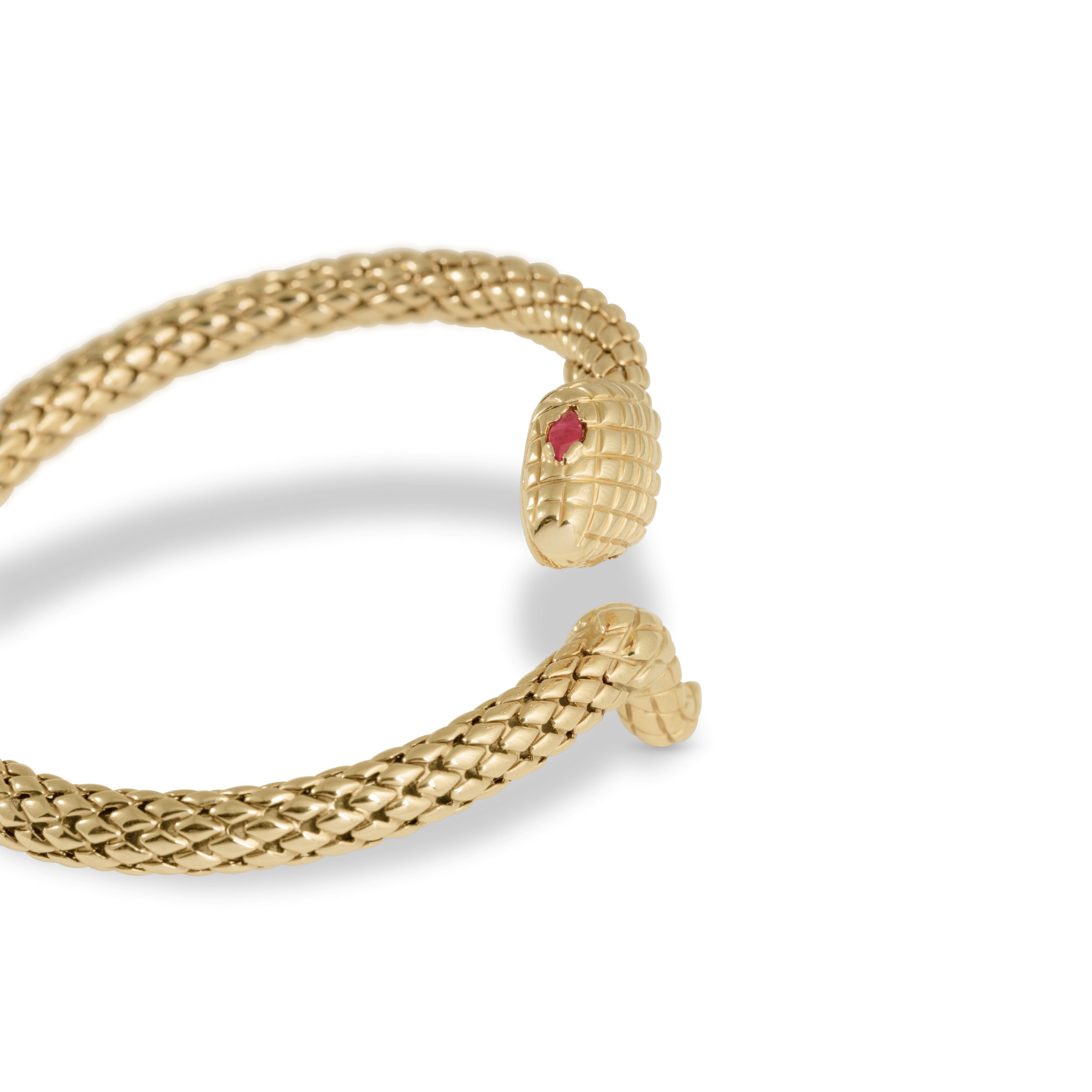 Ruby Eyed Snake Bracelet