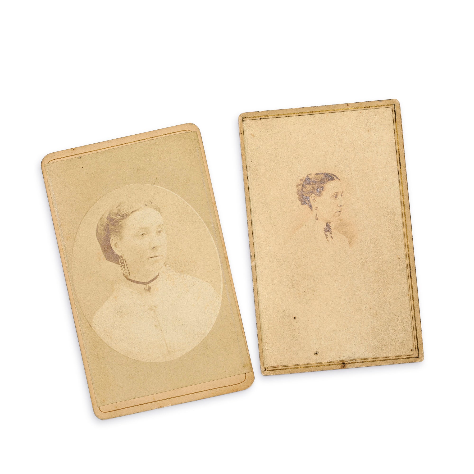 Pair of antique portraits of the bangles’ original owner.