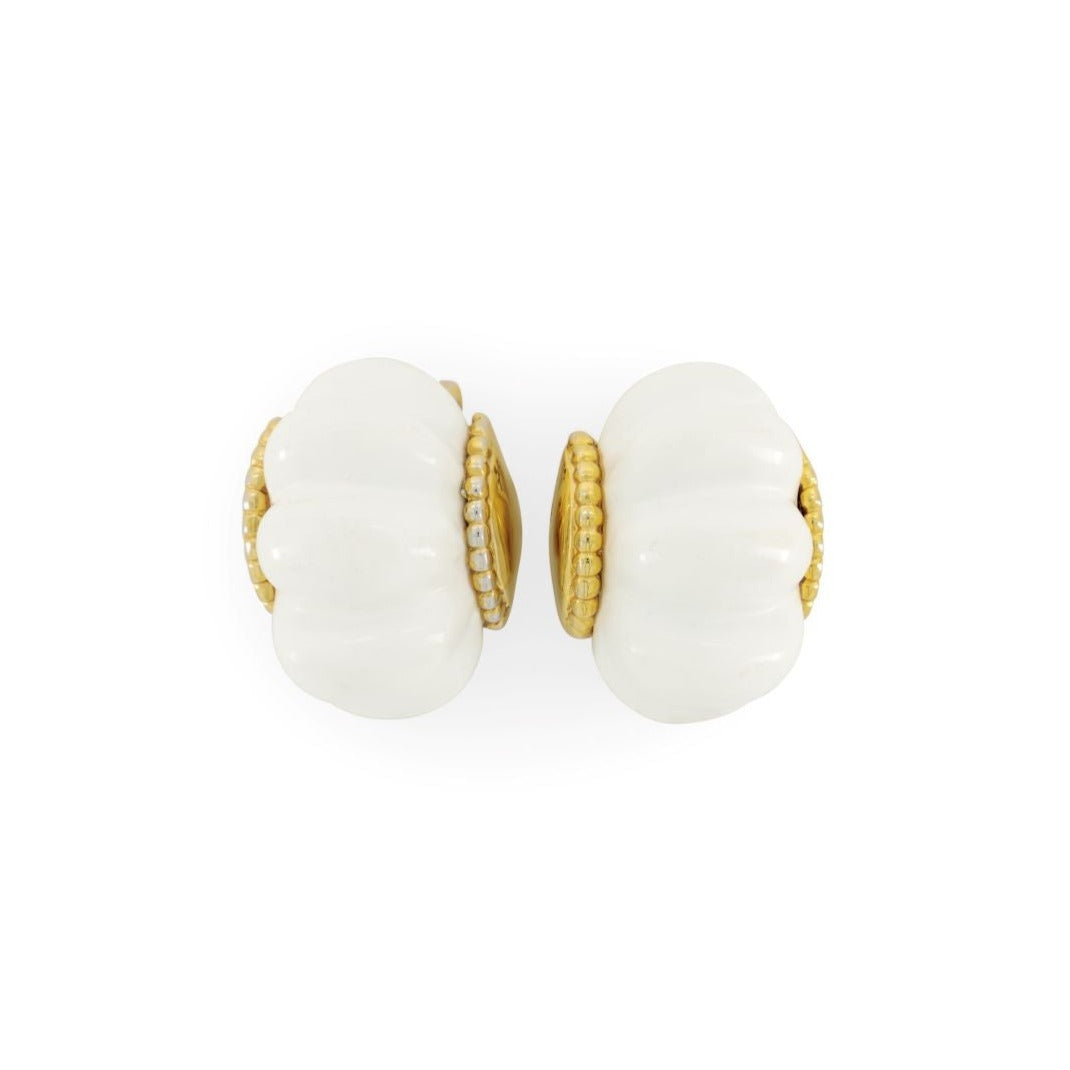 Vintage Norma Jean designer earrings in seashell shape